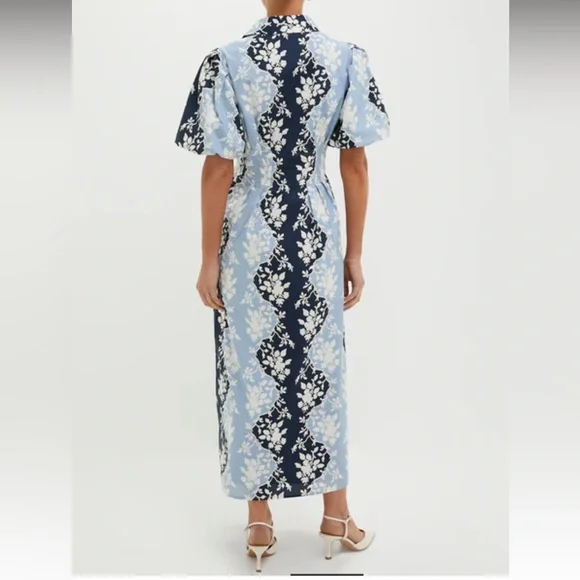 Tuckernuck Blue Fog Delaney Dress. Navy and Light Blue Floral Maxi Dress - greenwatershopping.com Tuckernuck Blue Fog Delaney Dress. Navy and Light Blue Floral Maxi Dress - greenwatershopping.com